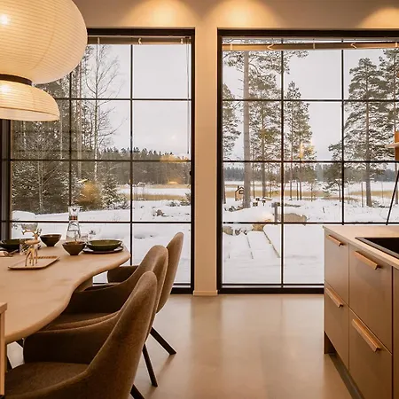 Дом отдыха Modern Seaside Villa - Own Beach And Beach Sauna - Panoramic Windows